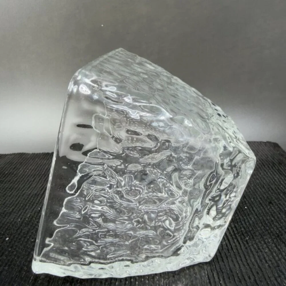 Disaronno Amaretto Rippled Italian Square Clear Dish Bowl Set 2 Bowls Dishes VTG